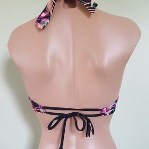 💎Hula Honey Tropical Splash Strappy Bikini Top in size S - Picture 9 of 15